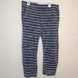 Most Famous Gray and White Striped Capri Pants